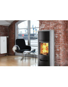 Plieninė krosnelė Wiking Miro 6 su muilo akmens apdaila