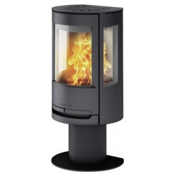 Plieninė krosnelė Wiking Luma 1 ant pjedestalo