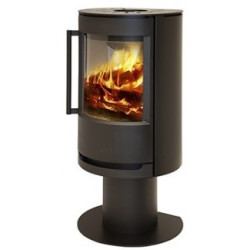 Plieninė krosnelė Wiking Luma 2 ant pjedestalo