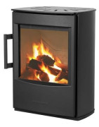 Plieninė krosnelė Wiking Mini 2 ant plintuso