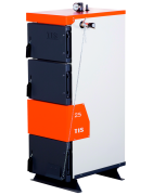 Plieninis kieto kuro katilas TIS PRO 25kW