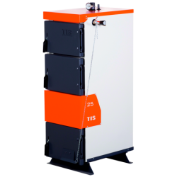 Plieninis kieto kuro katilas TIS PRO 25kW