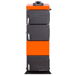 Plieninis kieto kuro katilas su ventiliatoriumi TIS PLUS 11kW