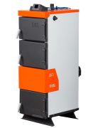 Plieninis kieto kuro katilas su ventiliatoriumi TIS PLUS 15kW