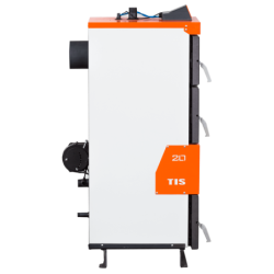 Plieninis kieto kuro katilas su ventiliatoriumi TIS PLUS 20kW