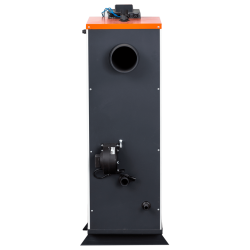 Plieninis kieto kuro katilas su ventiliatoriumi TIS PLUS 30kW