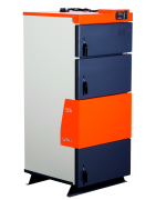 Plieninis kieto kuro katilas su ventiliatoriumi TIS UNI 15, 20kW