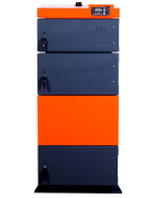 Plieninis kieto kuro katilas su ventiliatoriumi TIS UNI 35, 40kW