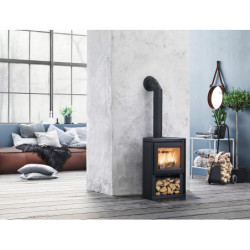 Ketinė krosnelė Keddy K700 Juoda 4-9kW