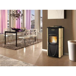 Granulinė krosnelė su ortakiais Graziosa Steel Plus 8kW