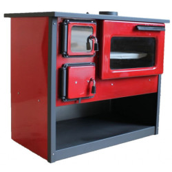 Krosnelė-viryklė Victoria Ognyana Raudona, 9 kW