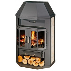 Plieninė krosnelė Victoria Grande Lux AB, 10 kW