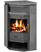 Plieninė krosnelė Victoria Pearl SB su šilumokaičiu, 10 kW