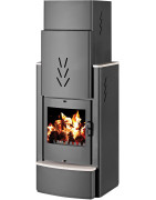 Plieninė krosnelė Victoria Sonata BO su šilumokaičiu, 13 kW