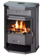 Plieninė krosnelė Victoria Titan SBO-tw su šilumokaičiu, 10 kW