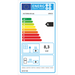 Plieninė krosnelė Victoria Unica, 8 kW