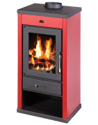 Plieninė krosnelė Victoria Vanessa Red, 12 kW