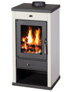 Plieninė krosnelė Victoria Vanessa Ivory, 12 kW