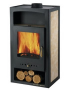 Plieninė krosnelė Haas Sohn Adria II su šilumokaičiu, 10 kW