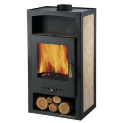 Plieninė krosnelė Haas Sohn Adria II su šilumokaičiu, 10 kW