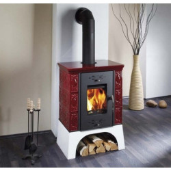 Plieninė krosnelė Haas Sohn Empoli su šilumokaičiu, 13 kW