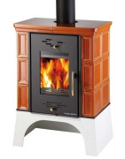 Plieninė krosnelė Haas Sohn Eboli su šilumokaičiu, 13 kW