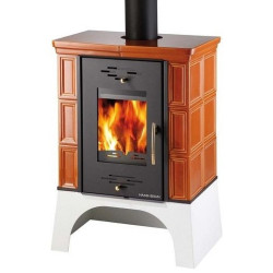 Plieninė krosnelė Haas Sohn Eboli su šilumokaičiu, 13 kW