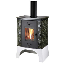 Plieninė krosnelė Haas Sohn Empoli AL su šilumokaičiu, 13 kW