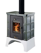 Plieninė krosnelė Haas Sohn Eboli AL su šilumokaičiu, 13 kW