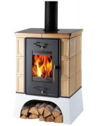 Plieninė krosnelė Haas Sohn Eboli AL su šilumokaičiu, 13 kW