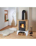 Plieninė krosnelė Haas Sohn Eboli AL su šilumokaičiu, 13 kW