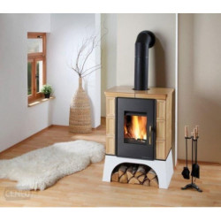 Plieninė krosnelė Haas Sohn Eboli AL su šilumokaičiu, 13 kW