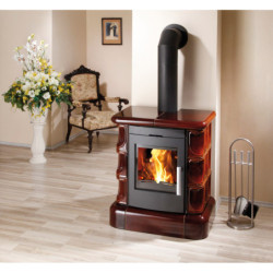 Plieninė krosnelė Haas Sohn Manta su kokliniu viršumi, 7 kW