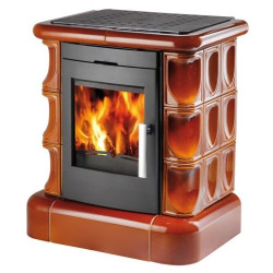 Plieninė krosnelė Haas Sohn Manta su kokline atbraila, 7 kW