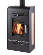 Plieninė krosnelė Haas Sohn Andrus su šilumokaičiu, 15 kW