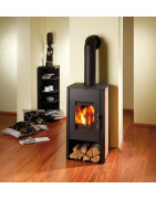 Plieninė krosnelė Haas Sohn Mantova AL Juoda, 10 kW