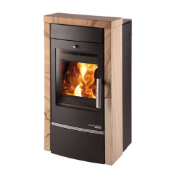 Plieninė krosnelė Haas Sohn Visby su šilumokaičiu, 10 kW