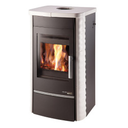 Plieninė krosnelė Haas Sohn Alytus su šilumokaičiu, 10 kW