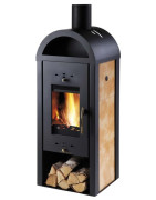 Plieninė krosnelė Haas Sohn Boras su šilumokaičiu, 10 kW