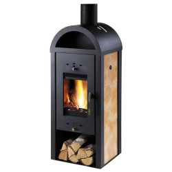 Plieninė krosnelė Haas Sohn Boras su šilumokaičiu, 10 kW