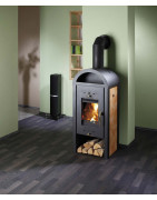 Plieninė krosnelė Haas Sohn Boras su šilumokaičiu, 10 kW