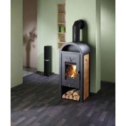 Plieninė krosnelė Haas Sohn Boras su šilumokaičiu, 10 kW