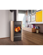 Plieninė krosnelė Haas Sohn Avesta su šilumokaičiu, 10 kW