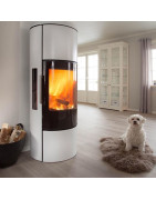 Plieninė krosnelė Hwam 3650m Balta, 9 kW