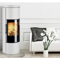 Plieninė krosnelė Hwam 3660m Balta, 9 kW