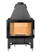 Plieninis židinio ugniakuras Haas Sohn Jonava IV, 9 kW