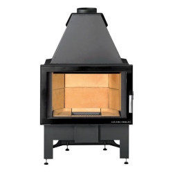 Plieninis židinio ugniakuras Haas Sohn Jonava IV, 9 kW