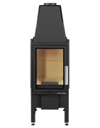 Plieninis židinio ugniakuras Haas Sohn Malvik IV, 7.5 kW