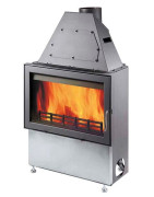 Plieninis židinio ugniakuras Haas Sohn Novara, 12 kW