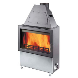 Plieninis židinio ugniakuras Haas Sohn Novara, 12 kW